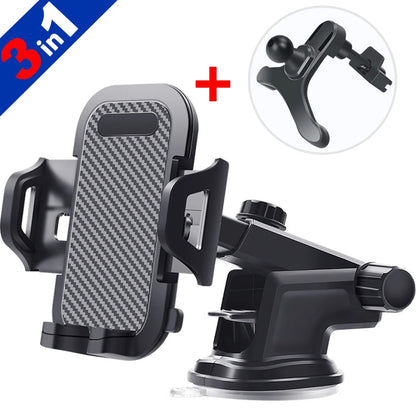 Universal Car Phone Mount with Air Vent Clip and Extended Arm for All Smartphones